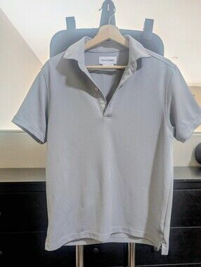 Ministry of Supply Men’s Gray Short-Sleeve Polo